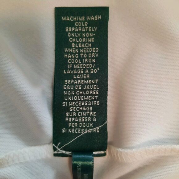 Lauren Ralph Lauren Womens 12 Black White Abstract Lined Dress - Picture 6 of 8